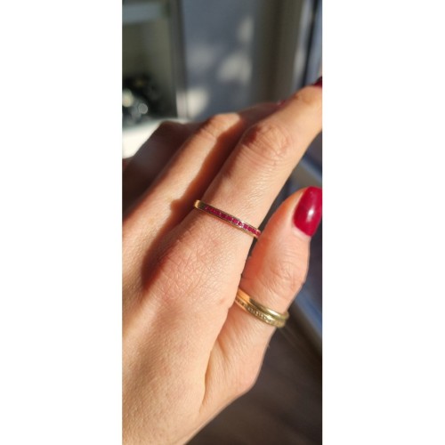 Pierścionek złoty modułowy, złoto, żółty, PMJ1458RE