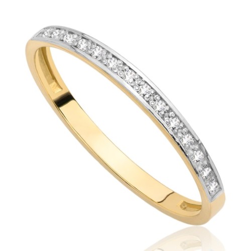 Pierścionek złoty modułowy , złoto, żółty, PMJ1587