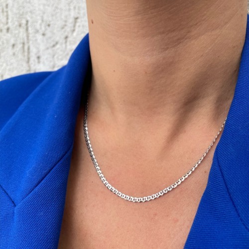 Srebrny Łańcuszek o Klasycznym Splocie Gucci