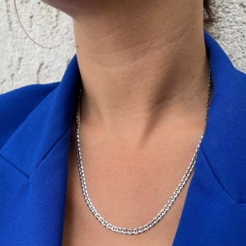 Srebrny Łańcuszek o Splocie Gucci