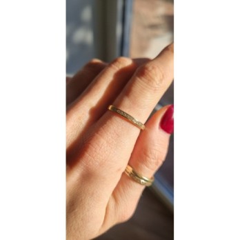 Pierścionek złoty modułowy, złoto, żółty, PMJ1458