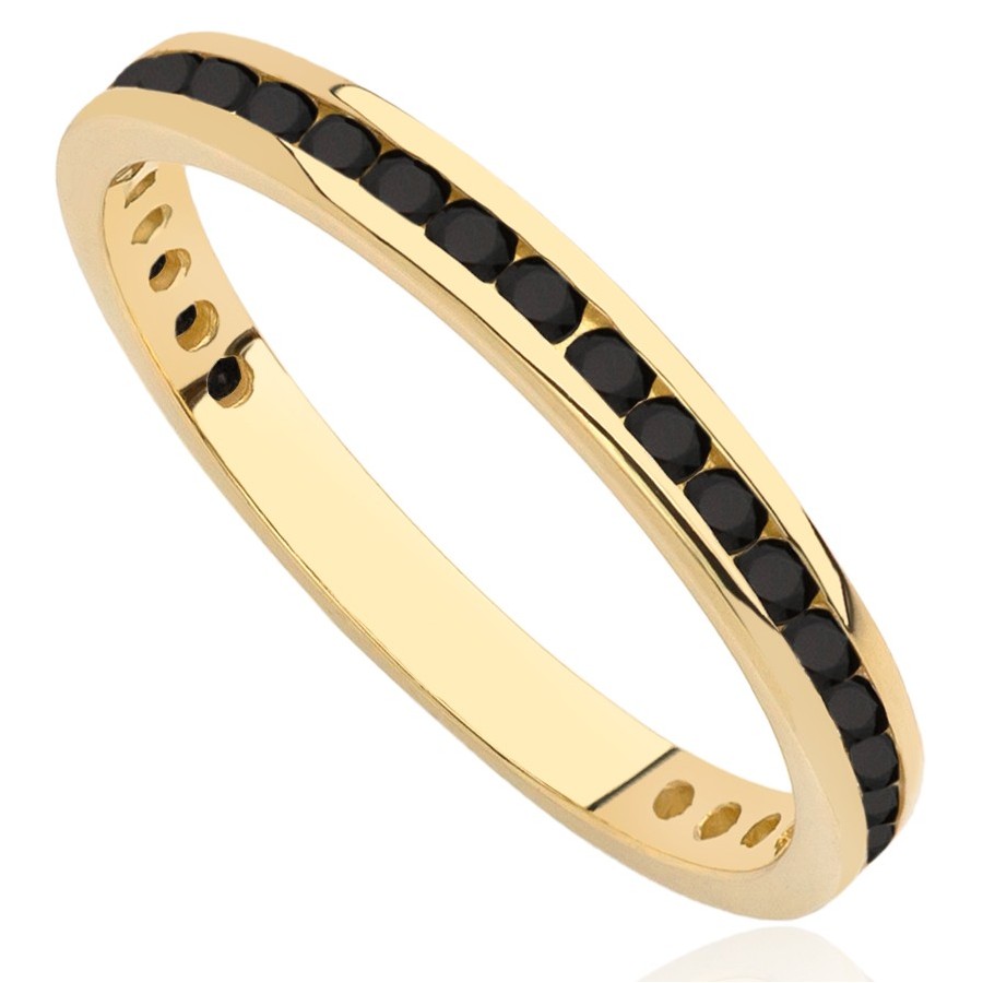 Pierścionek złoty modułowy, złoto, żółty, PMJ1458BL