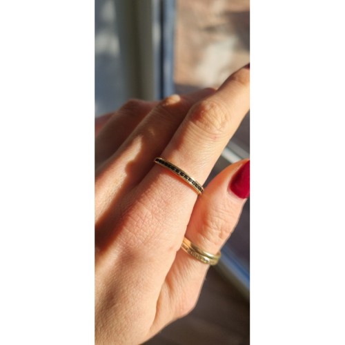 Pierścionek złoty modułowy, złoto, żółty, PMJ1458BL