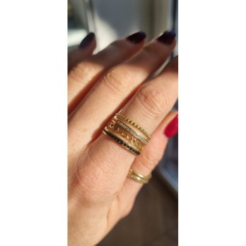 Pierścionek złoty modułowy, złoto, żółty, PMJ1458BL