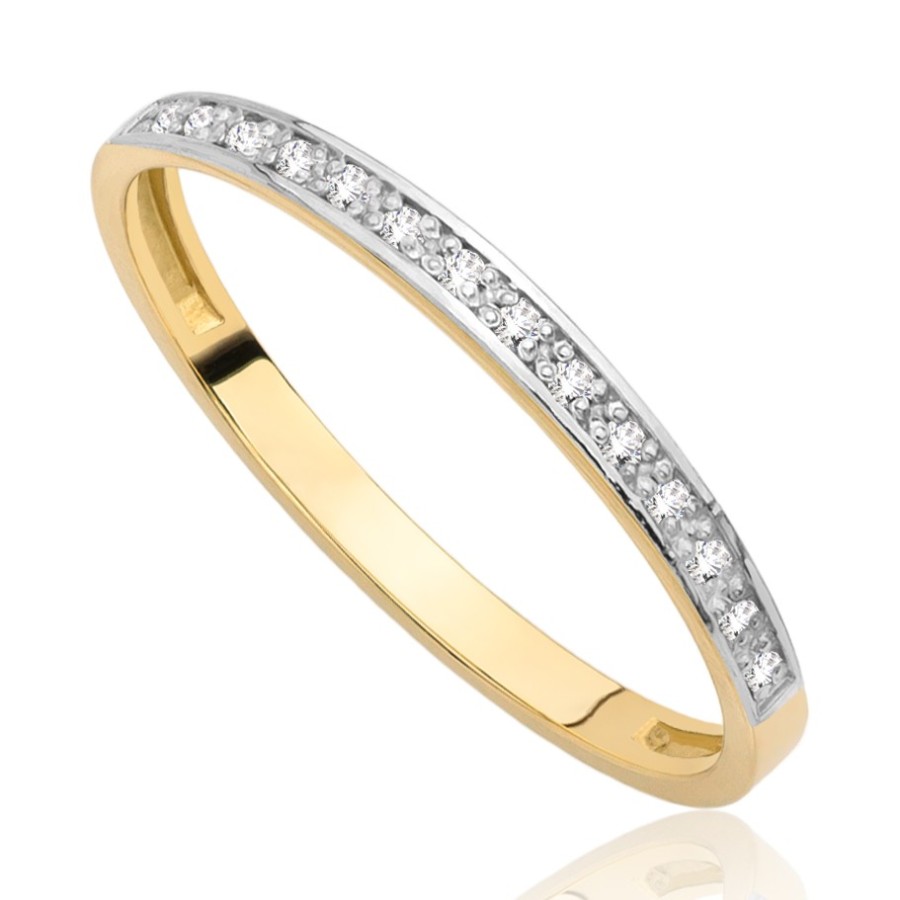 Pierścionek złoty modułowy , złoto, żółty, PMJ1587