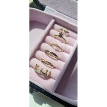 Pierścionek złoty łezki diamentowane, złoto, żółty, PMJ1914B