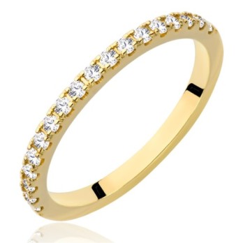 Pierścionek złoty modułowy, złoto, żółty, PMJ2266