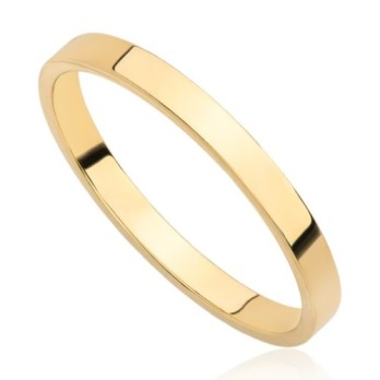 Pierścionek obrączkowy gładki , złoto, żółty, PMJ0003