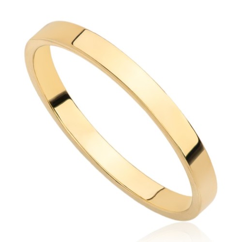 Pierścionek obrączkowy gładki , złoto, żółty, PMJ0003