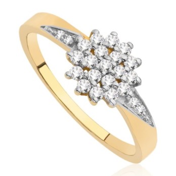 Pierścionek złoty jeżyk, złoto, żółty, PMJ2147