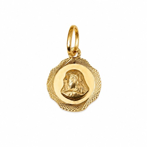 Złoty Medalik Religijny Diamentowany